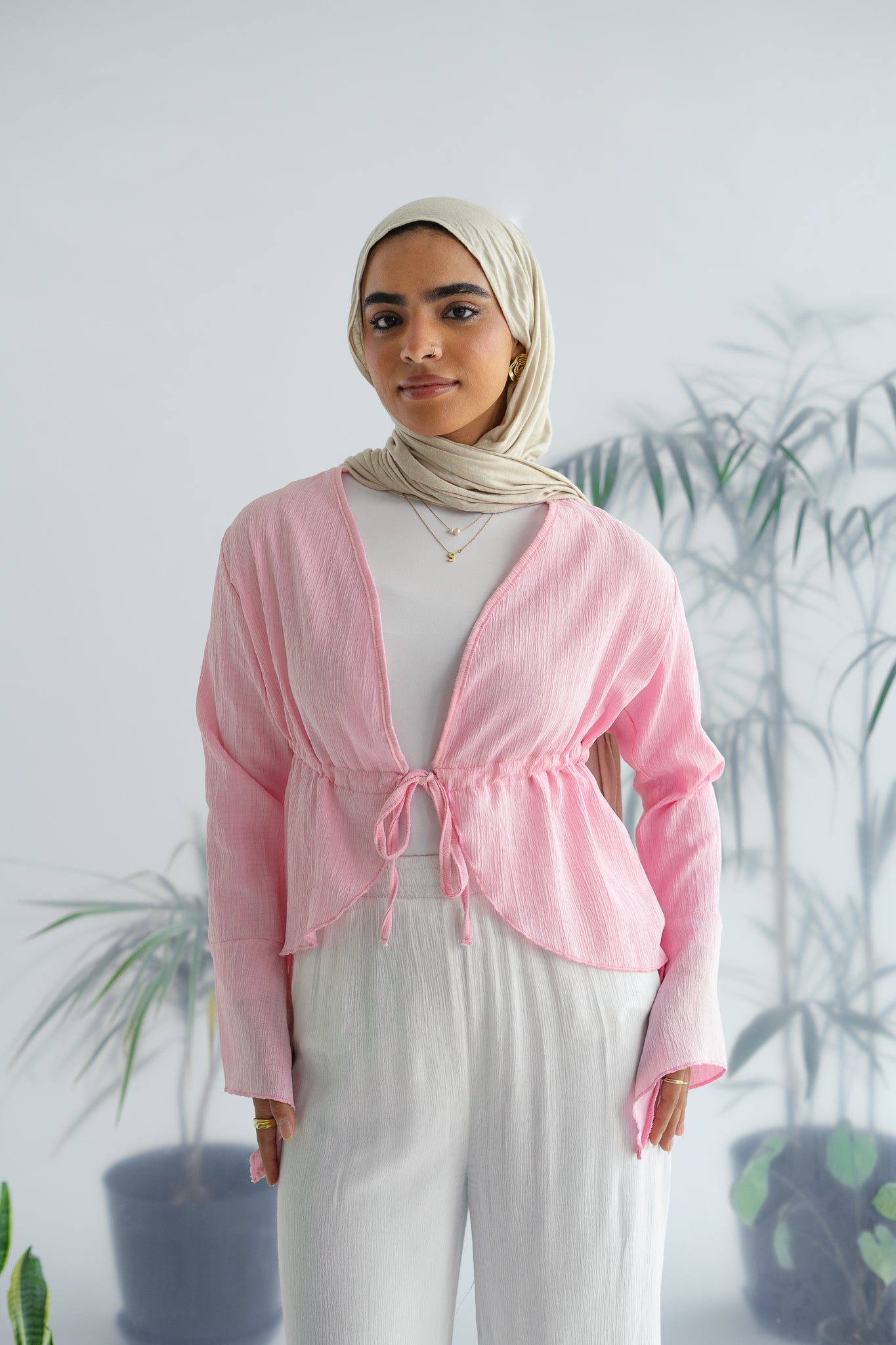 Short celine top in pink