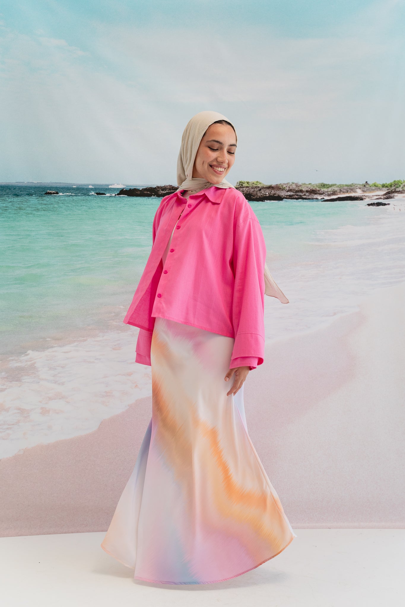 Wavy summer skirt