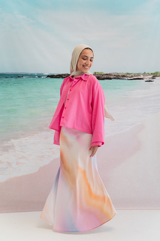 Wavy summer skirt