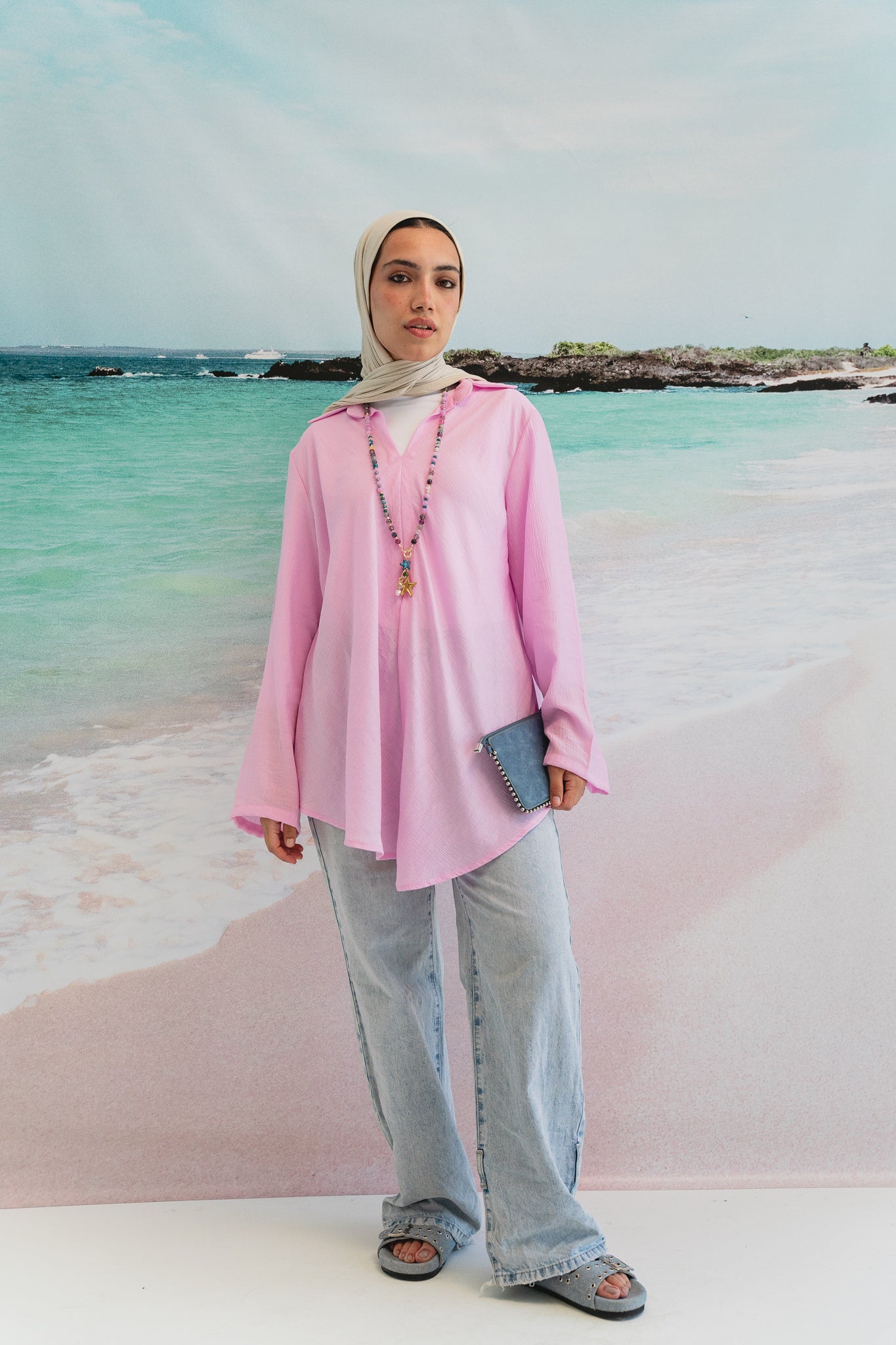 Sea breeze shirt in Pink