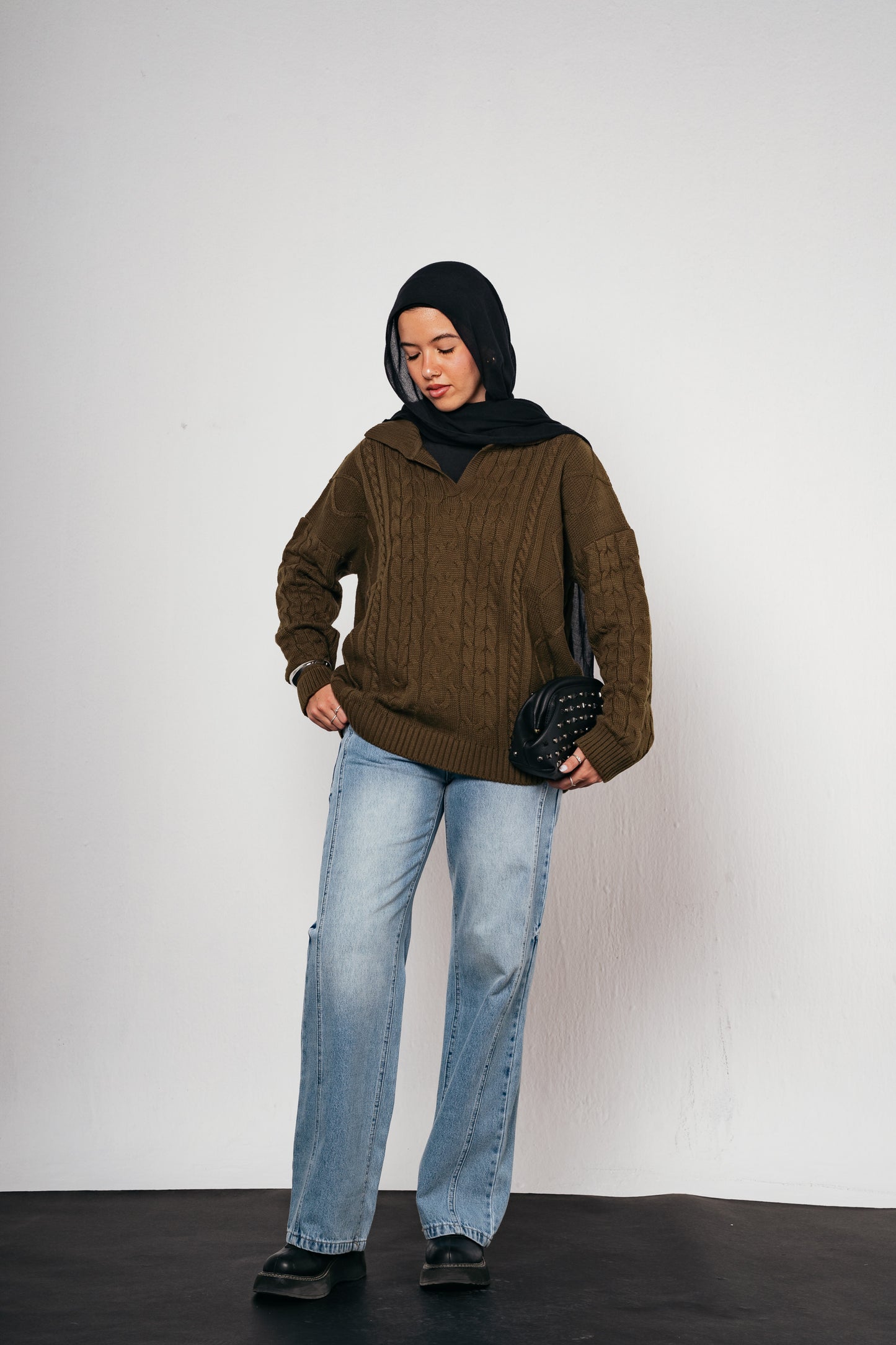 Knit Heaven Pullover in Olive