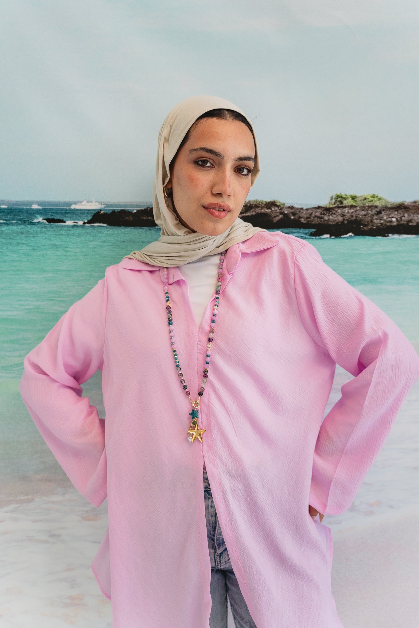 Sea breeze shirt in Pink