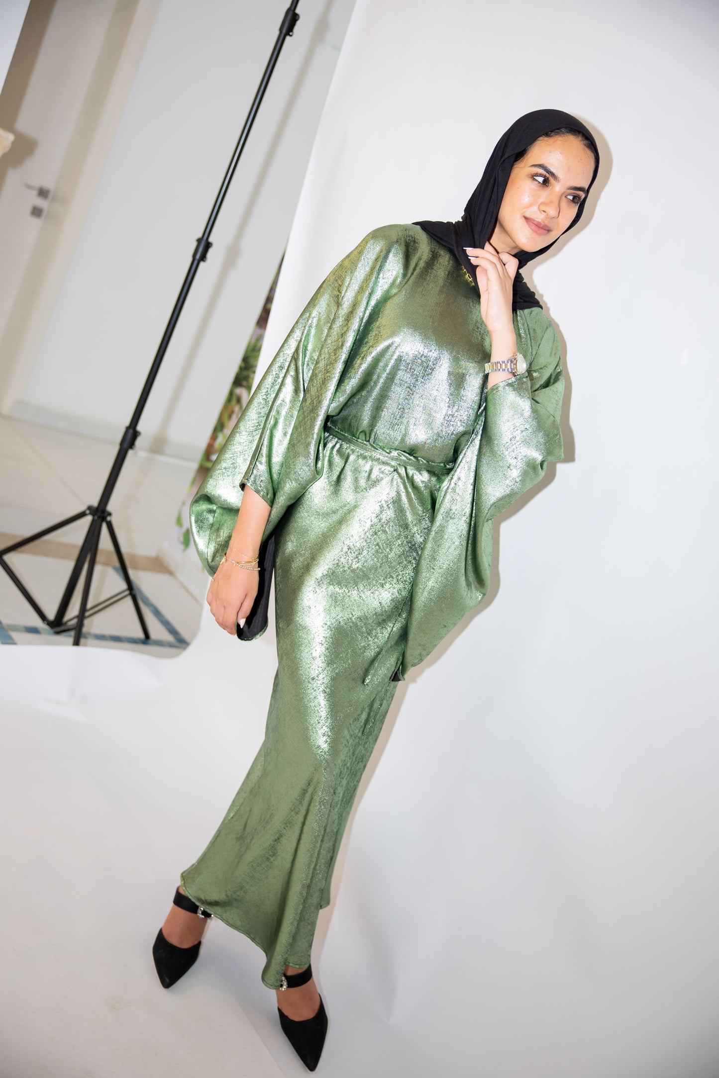 Nayla set in Green olive