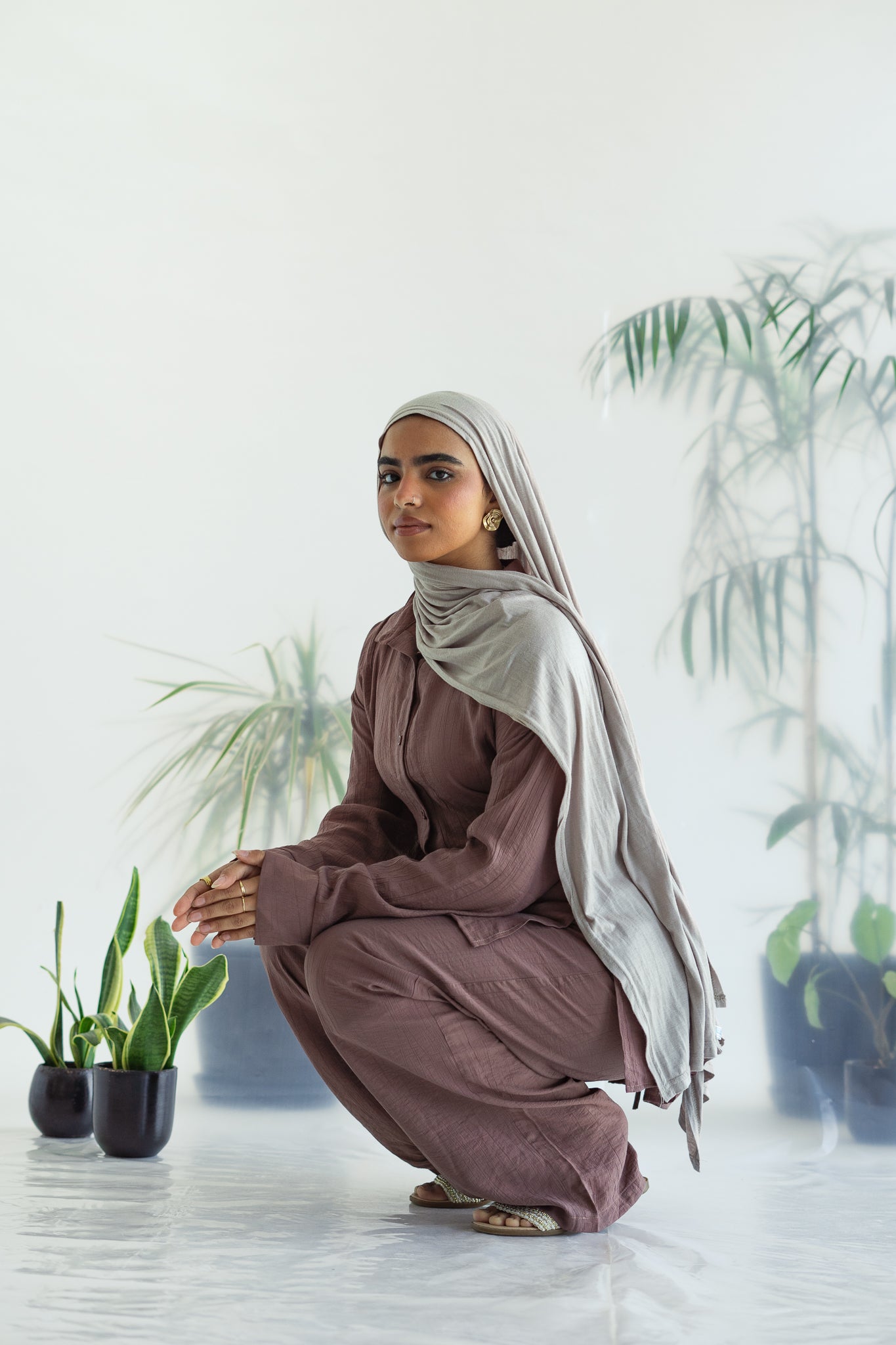 Eva set in brown