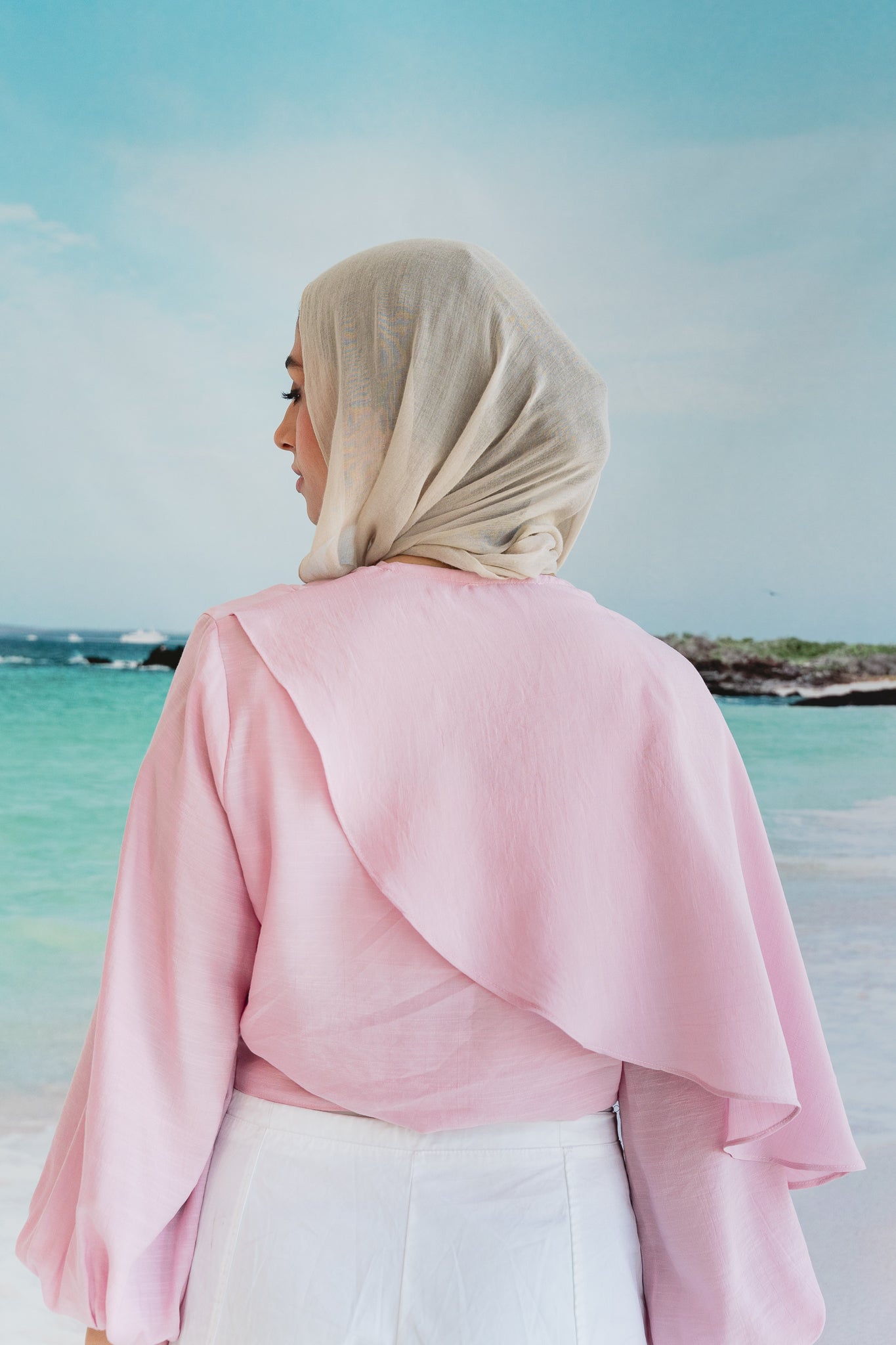 Salty Tie Top in Rose