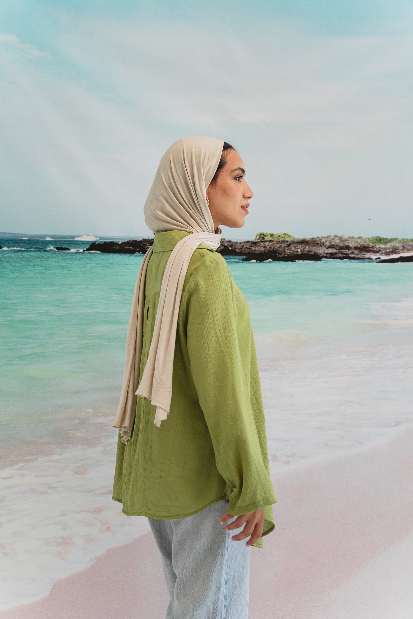Sea breeze shirt in Pistachio