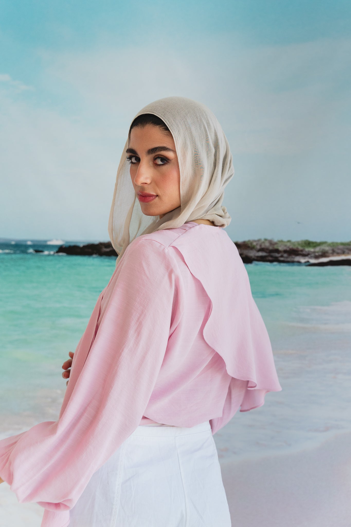 Salty Tie Top in Rose