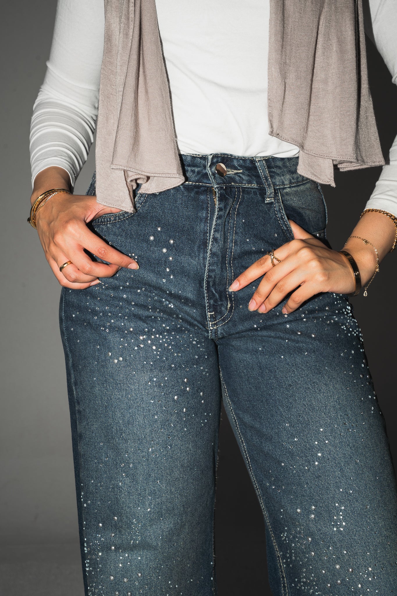 You’re The Spark Denim Pants in Dark Blue