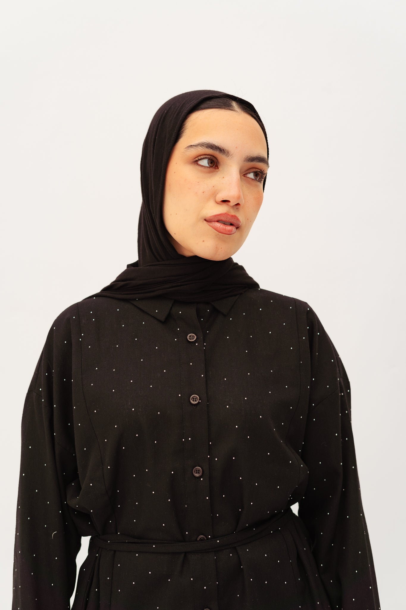 Studded Glam shirt in black