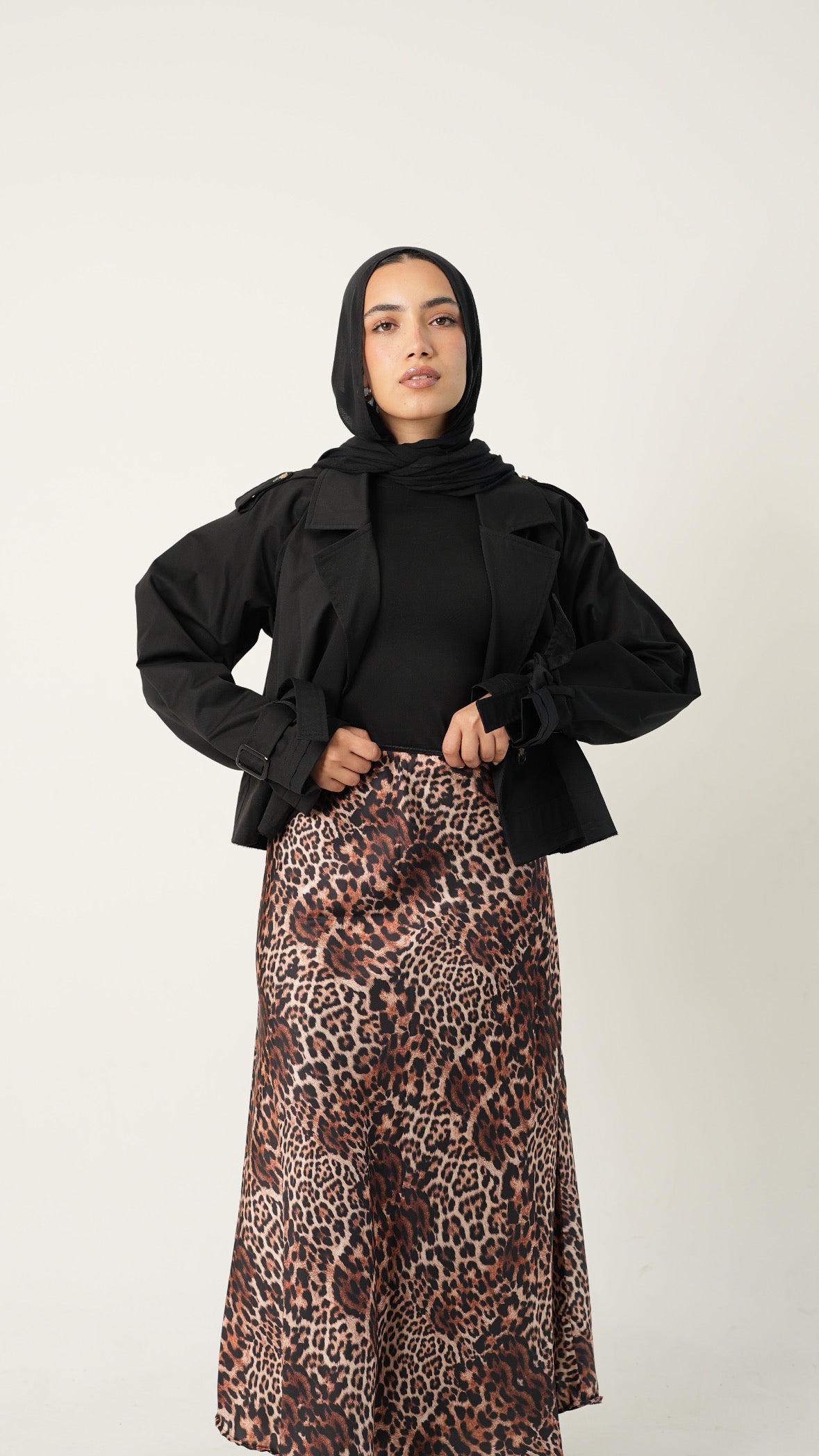 brown leo skirt (without lace)