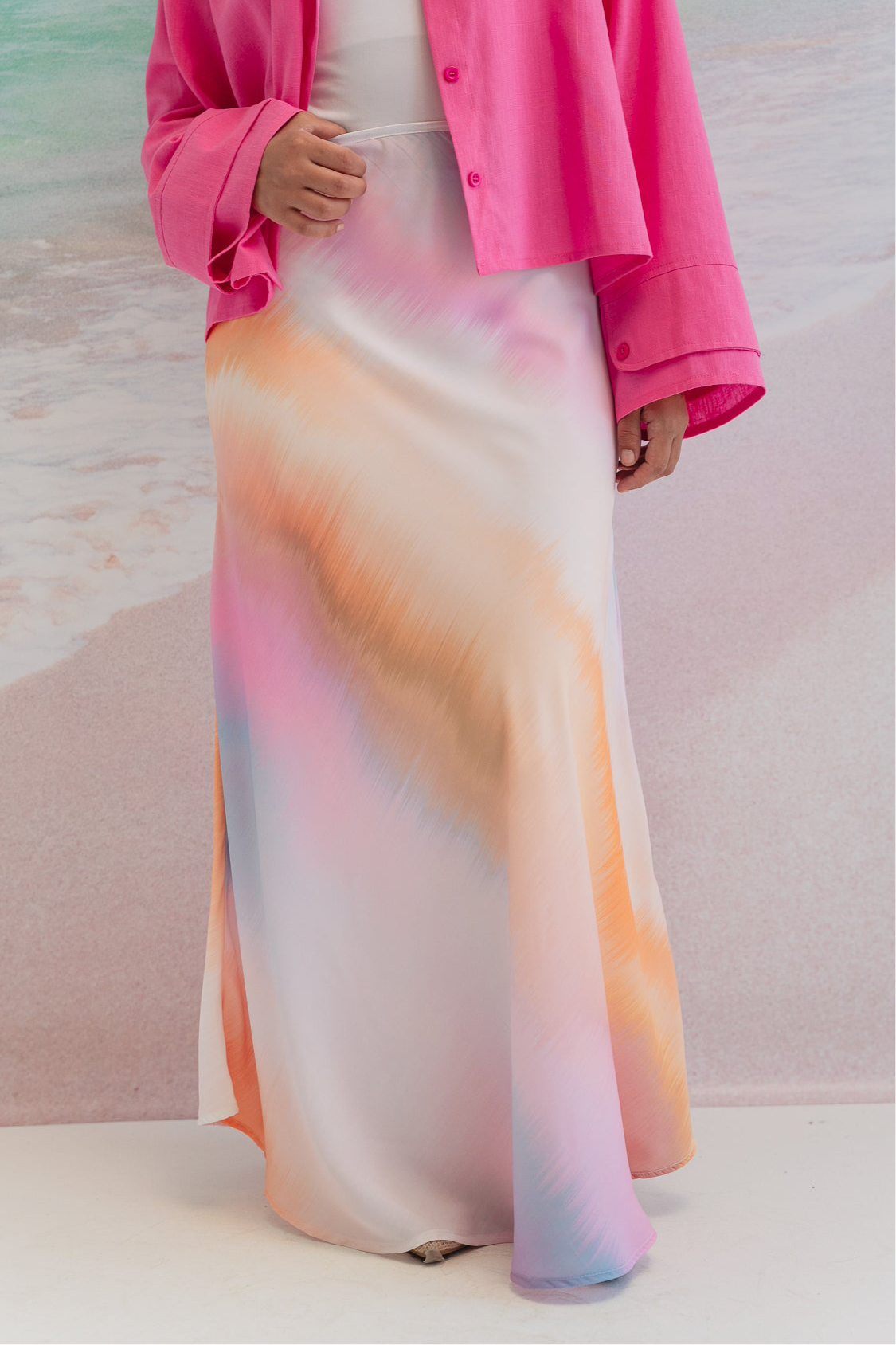 Wavy summer skirt