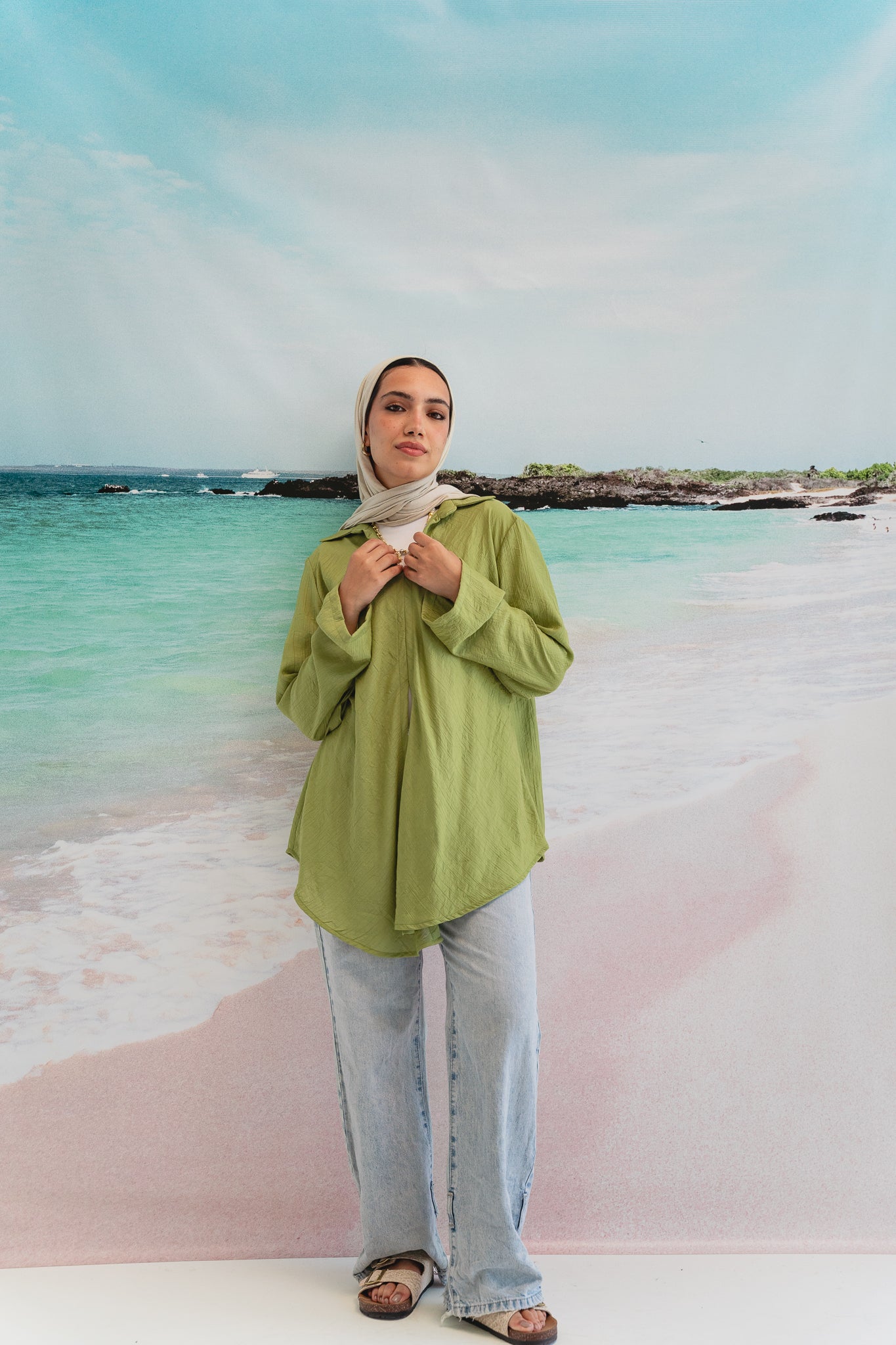 Sea breeze shirt in Pistachio
