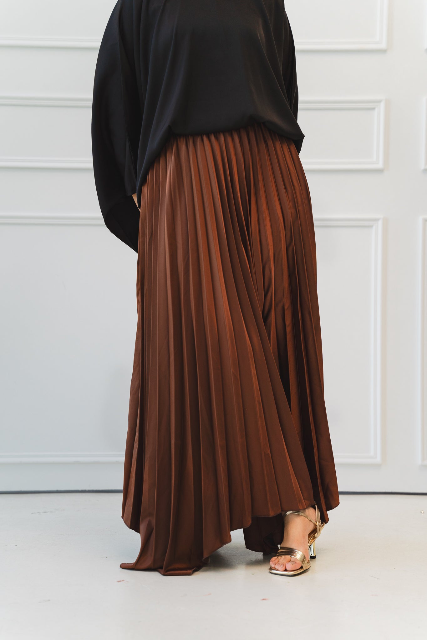 Ash Asymmetrical Skirt in Brown