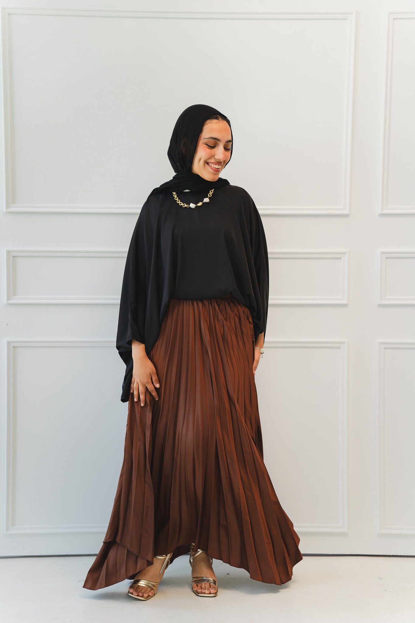 Ash Asymmetrical Skirt in Brown