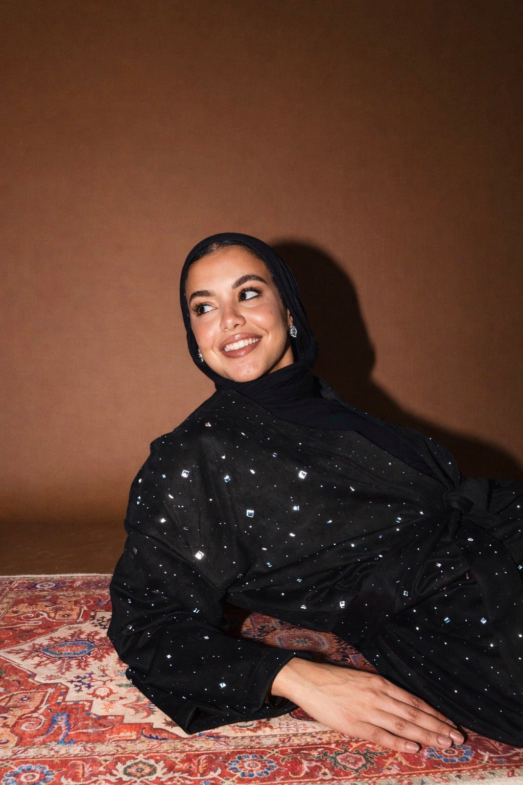 Milky way Stone Kaftan in Black - LIMITED EDITION