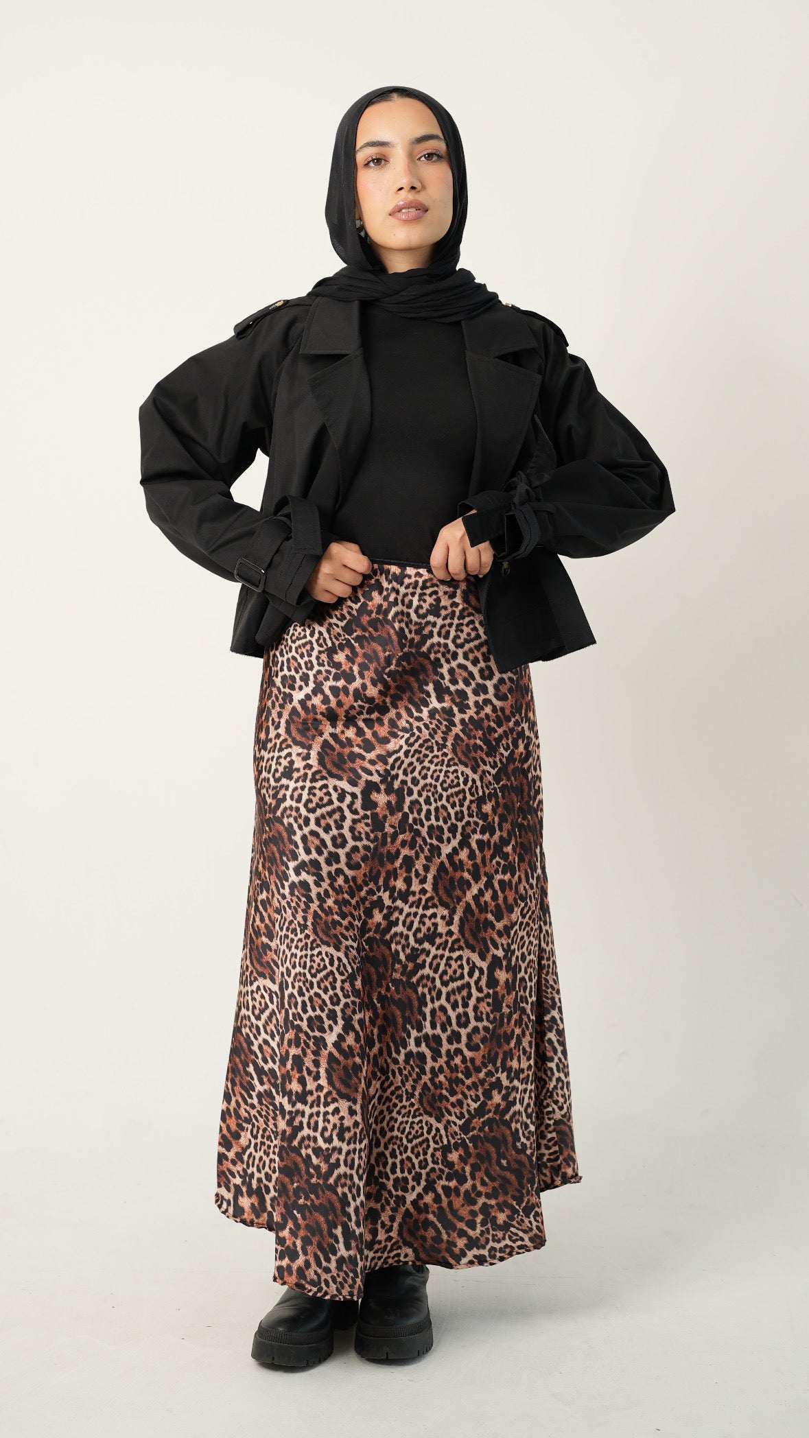 brown leo skirt (without lace)