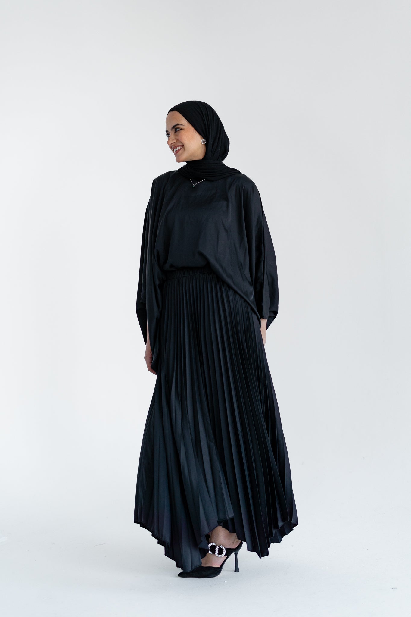 Ash Asymmetrical Skirt in Black