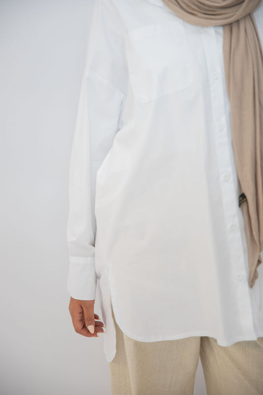 The Signature Poplin Shirt in White