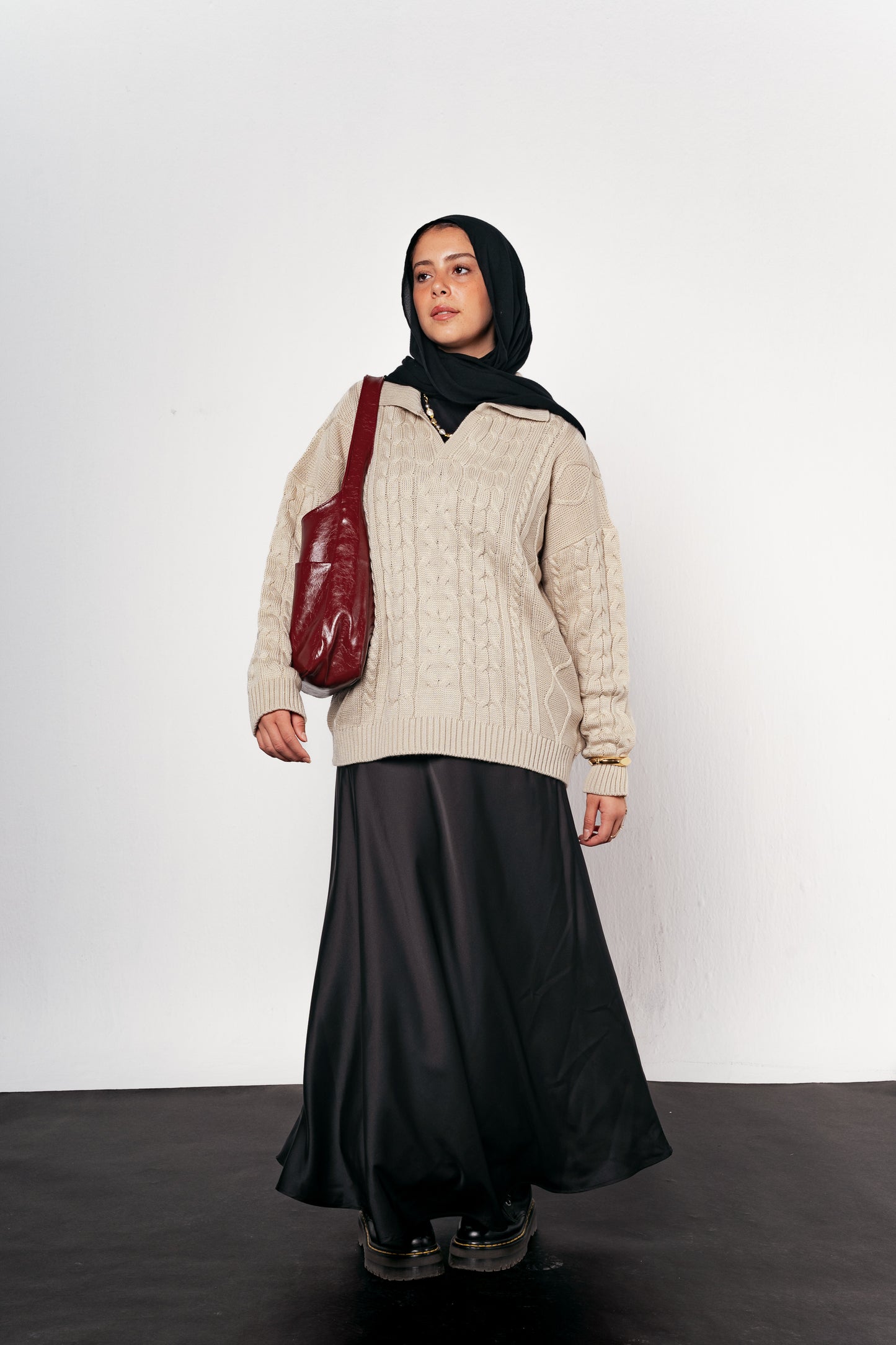 Knit Heaven Pullover in Beige