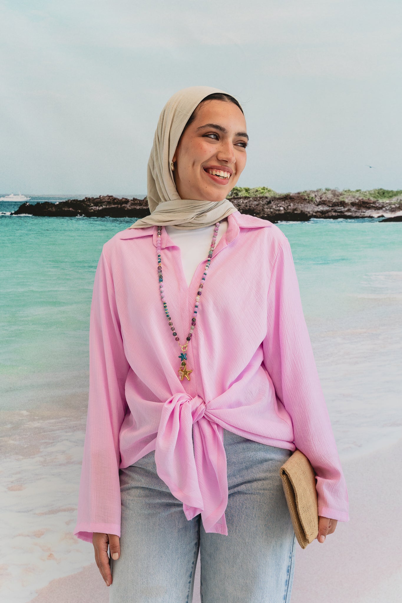 Sea breeze shirt in Pink