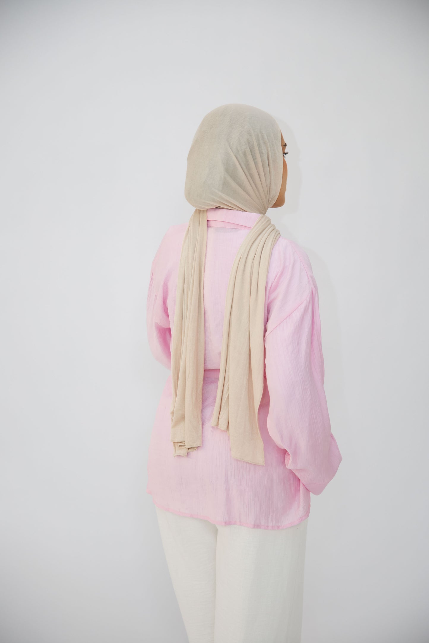 The Adjust belted shirt in Pink