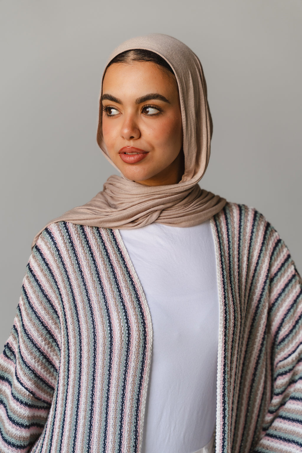 Earthy Waves Crochet Long Cardigan