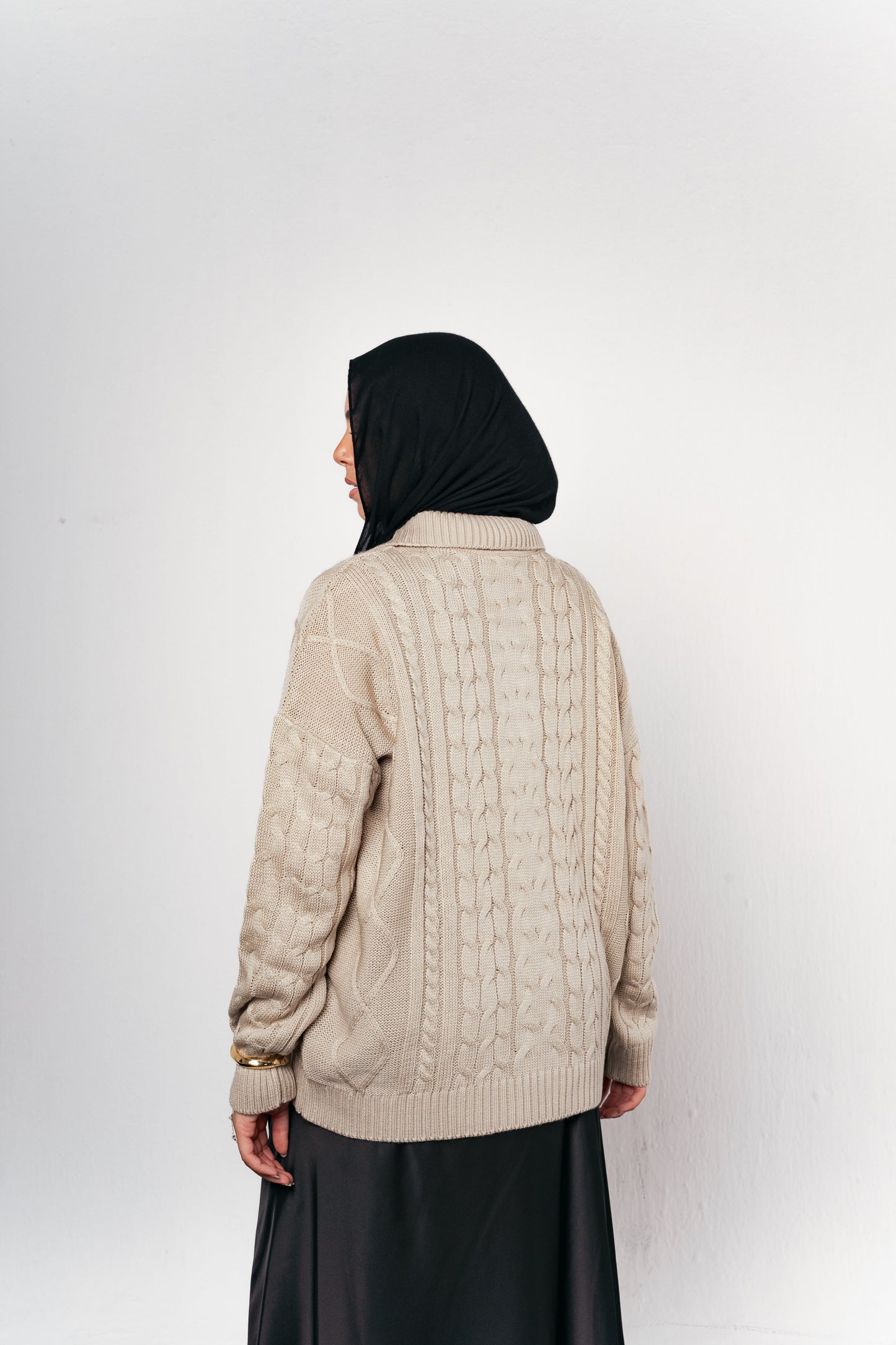 Knit Heaven Pullover in Beige