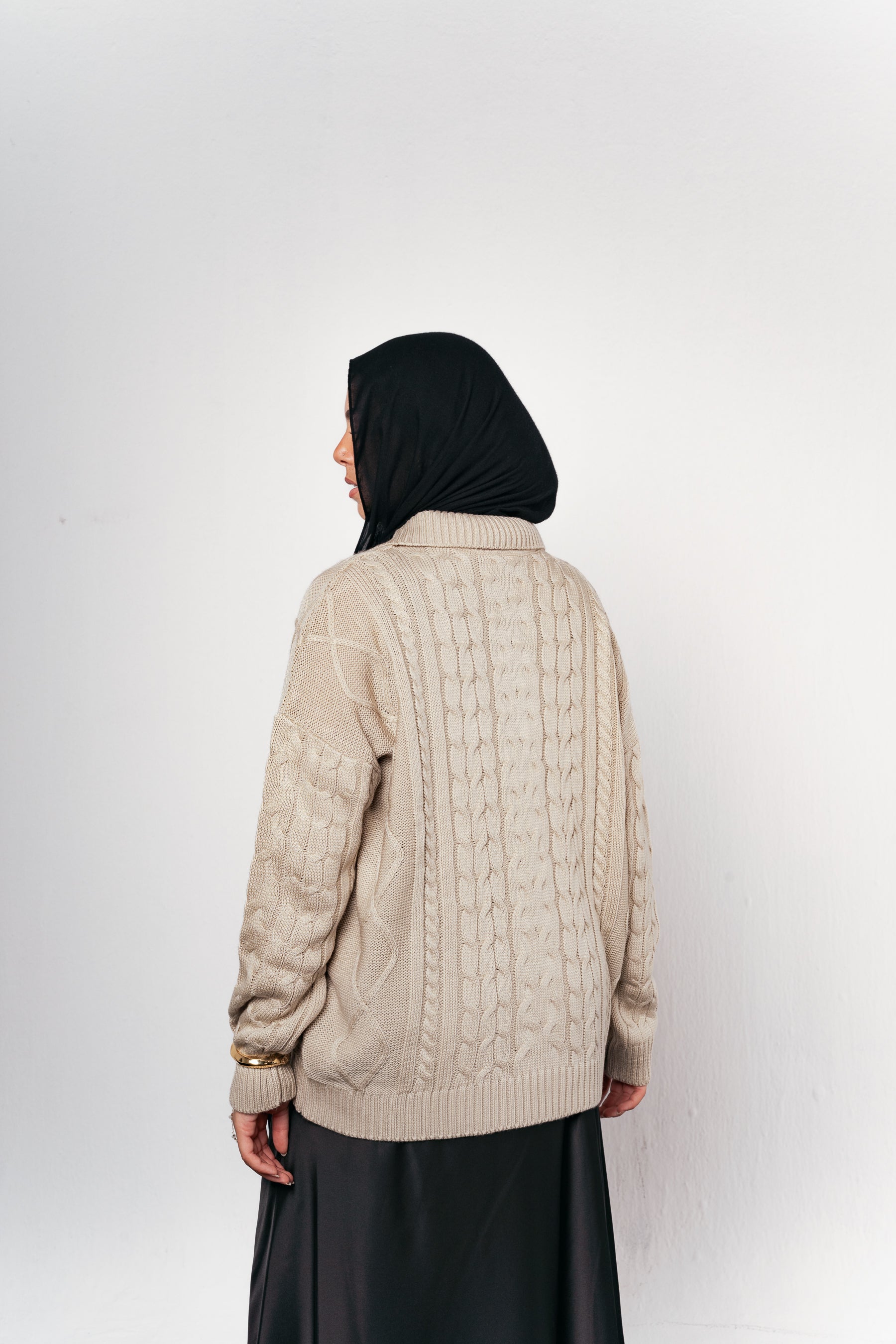 Knit Heaven Pullover in Beige