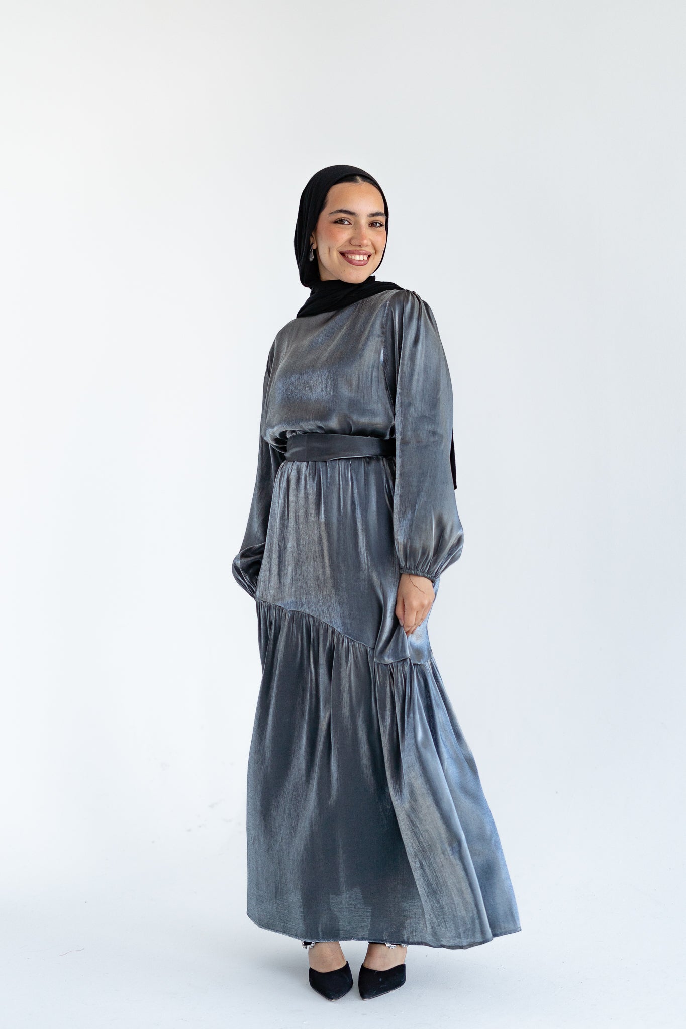 Isla Set in Metallic Silver
