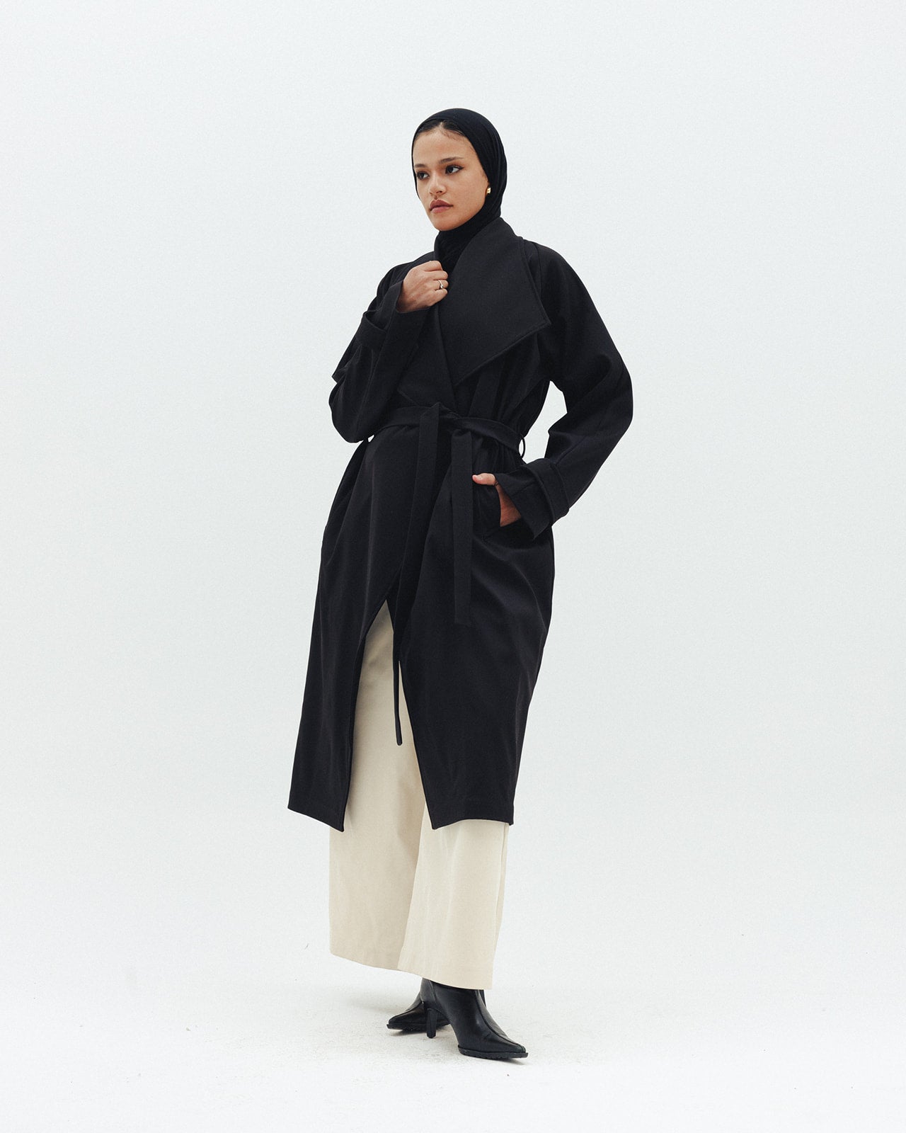 The Timeless Trench Coat in Black