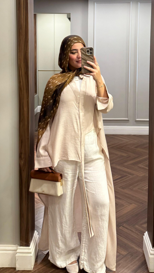 All Around Asymmetric Top in Beige