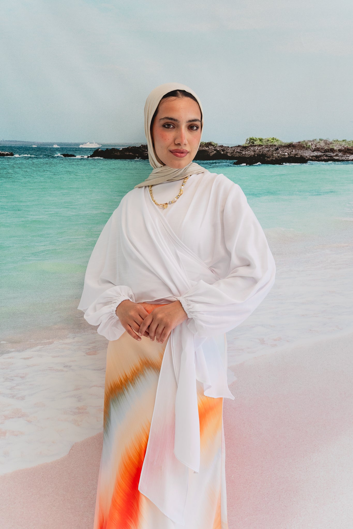 Salty Tie Top in White