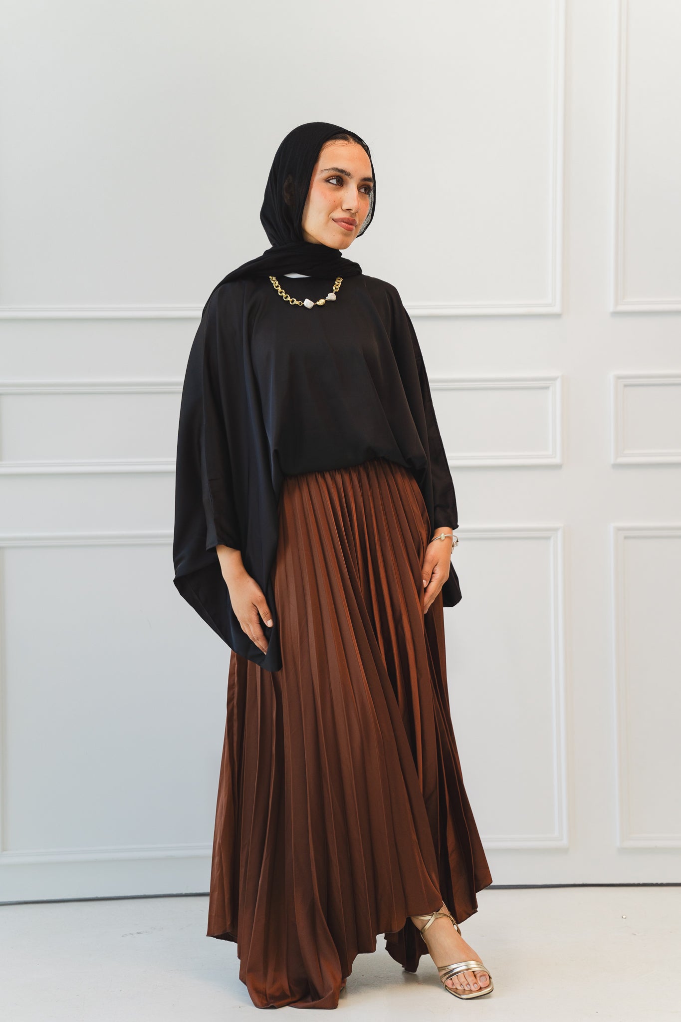 Ash Asymmetrical Skirt in Brown