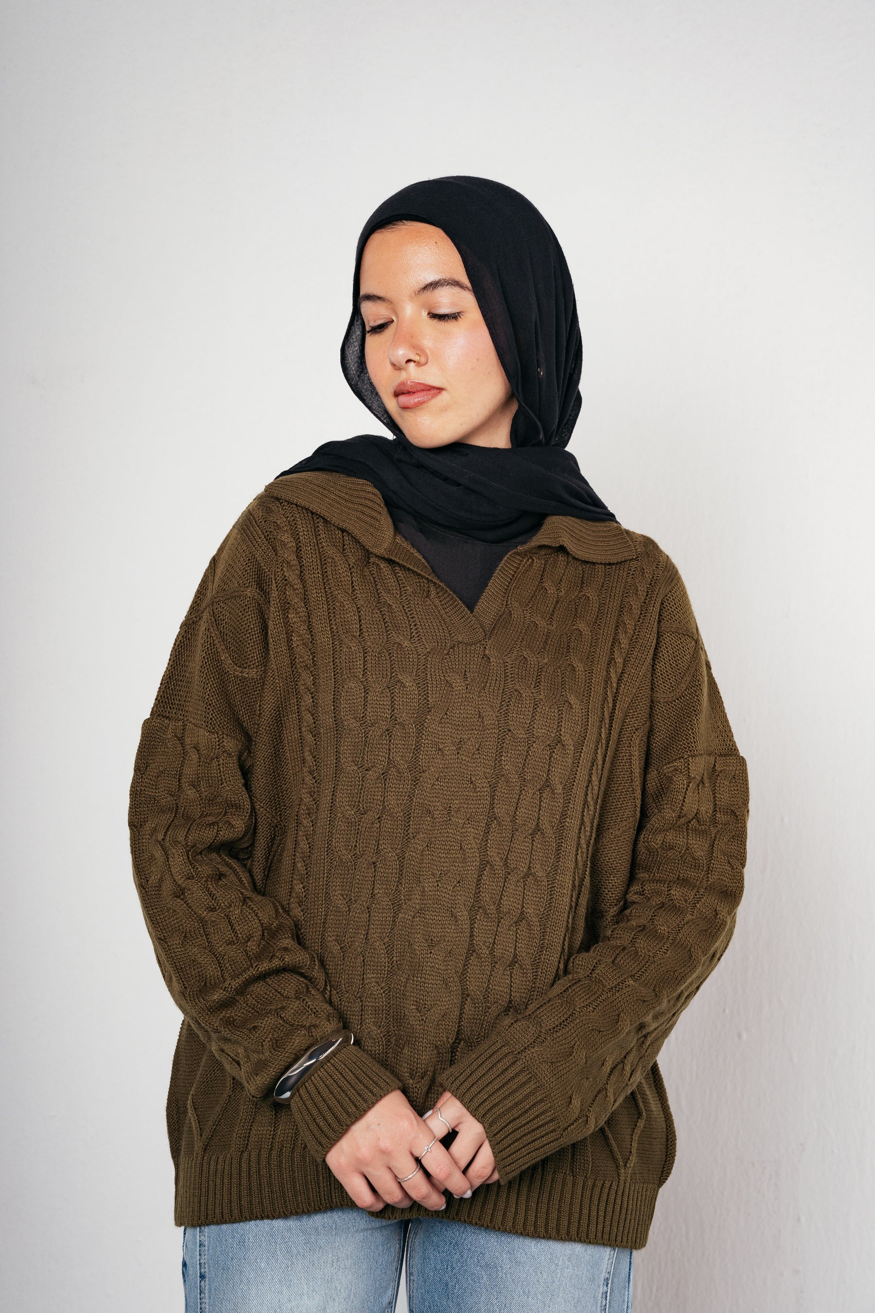 Knit Heaven Pullover in Olive