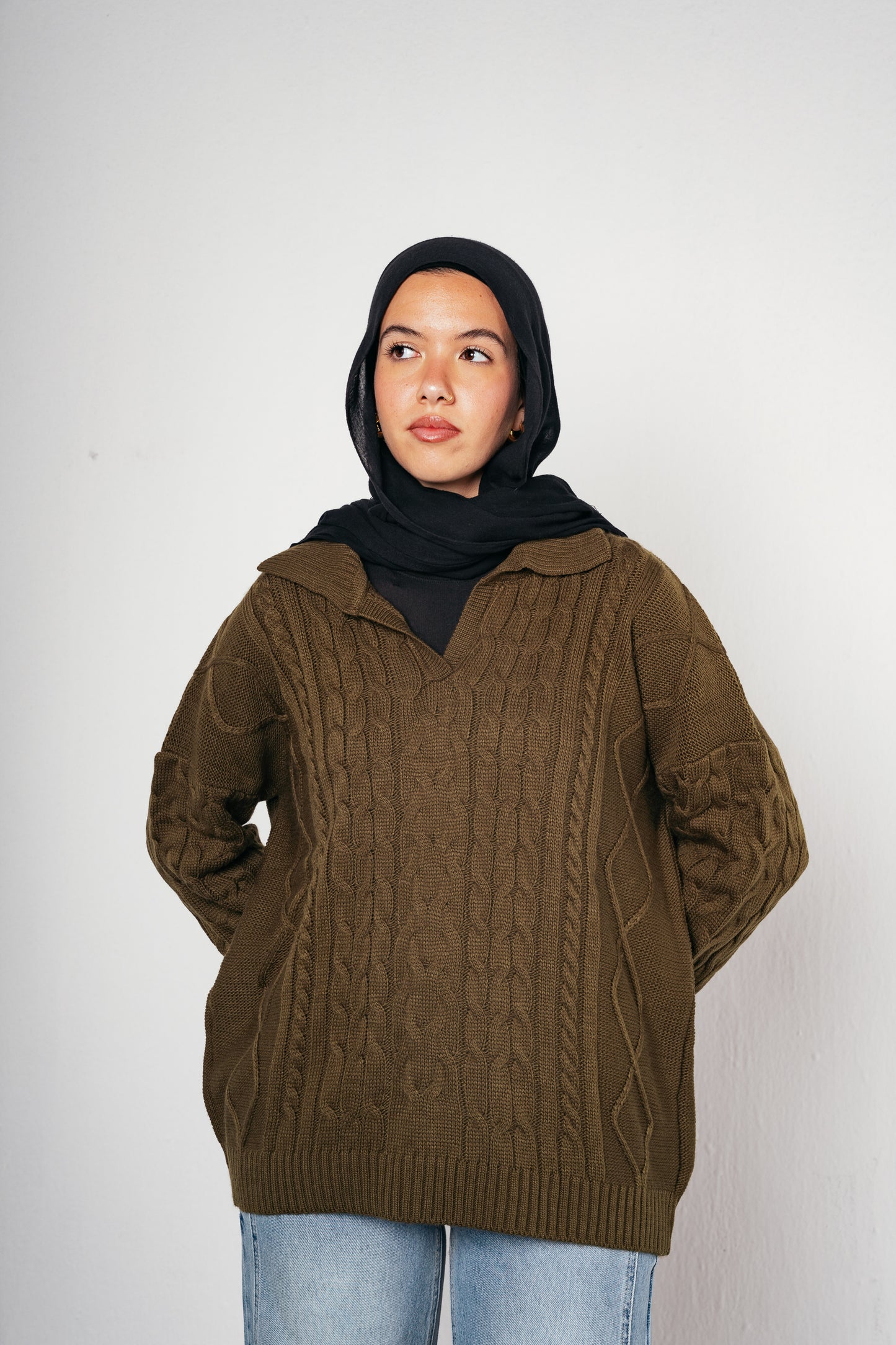Knit Heaven Pullover in Olive