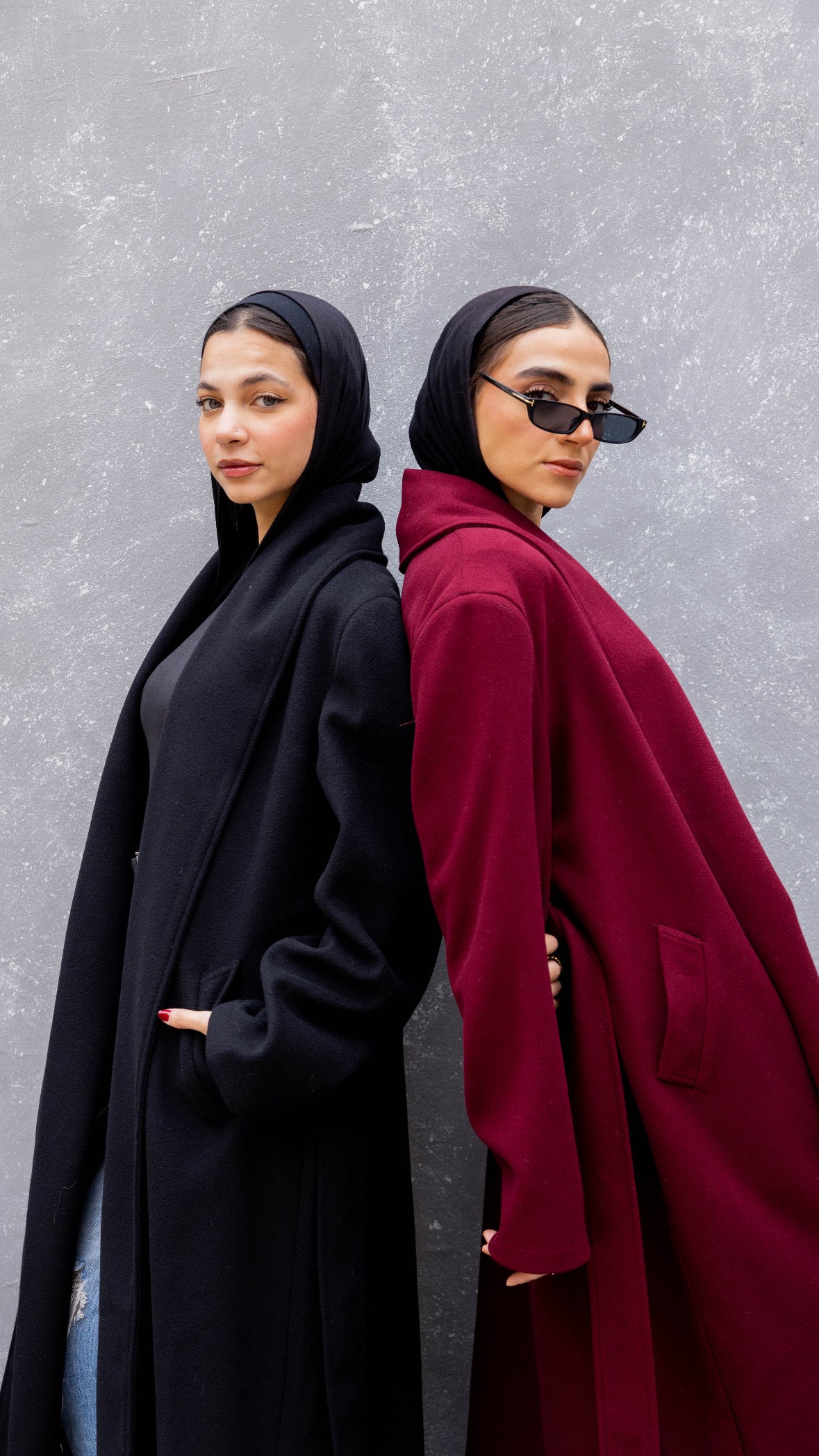 The Round Up Coat in Burgundy