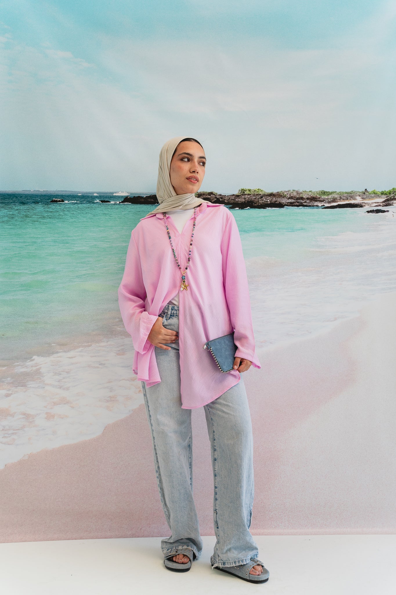 Sea breeze shirt in Pink