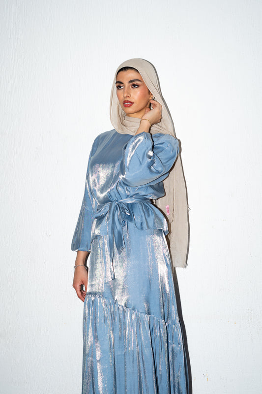 Isla Set in Silver Blue
