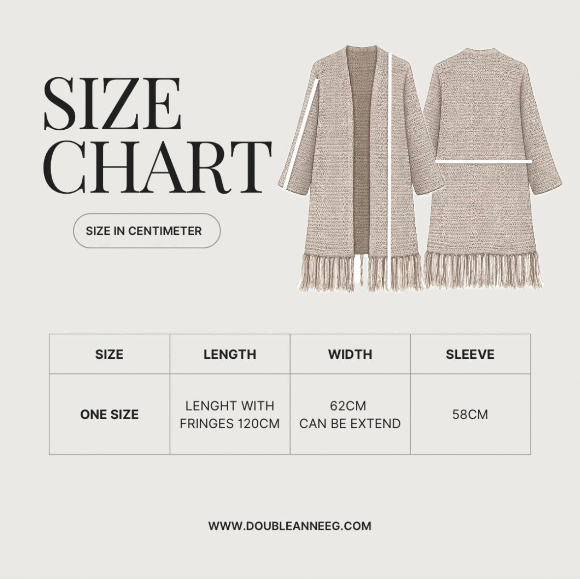Threads of Charm Cardigan in Shimmer Cafe.