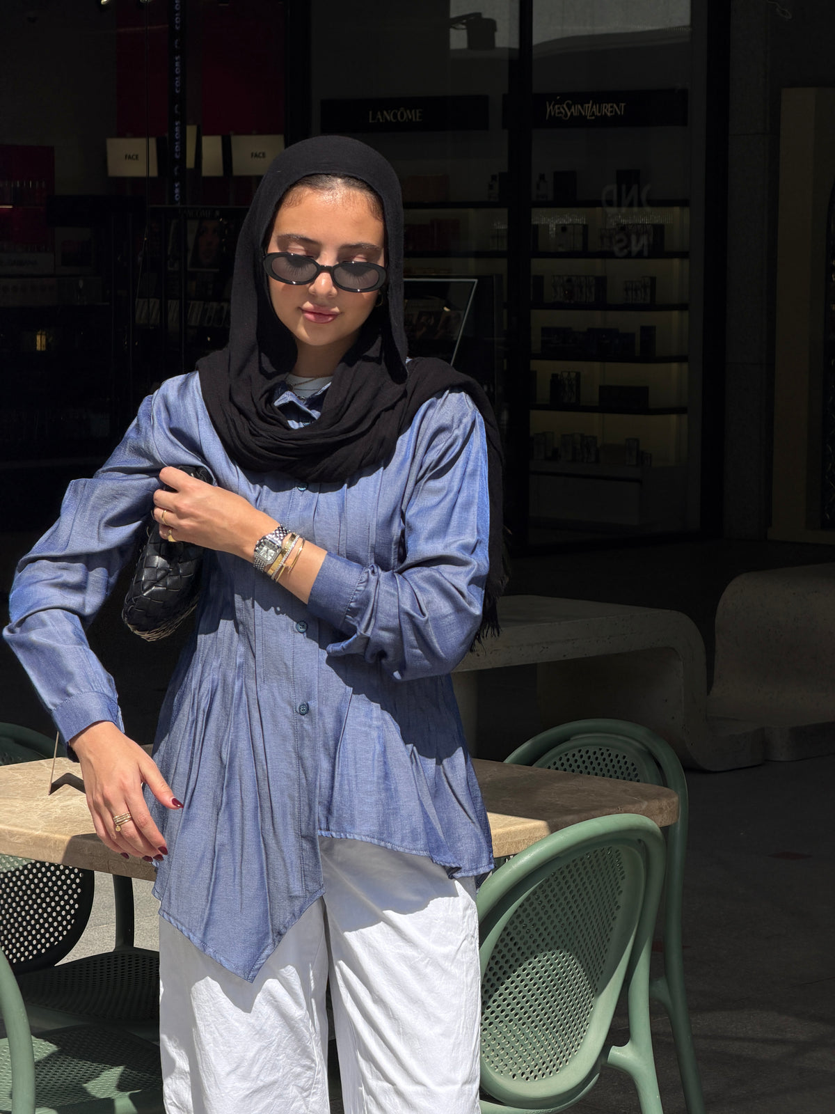 Dreamy Folds Shirt in Indigo