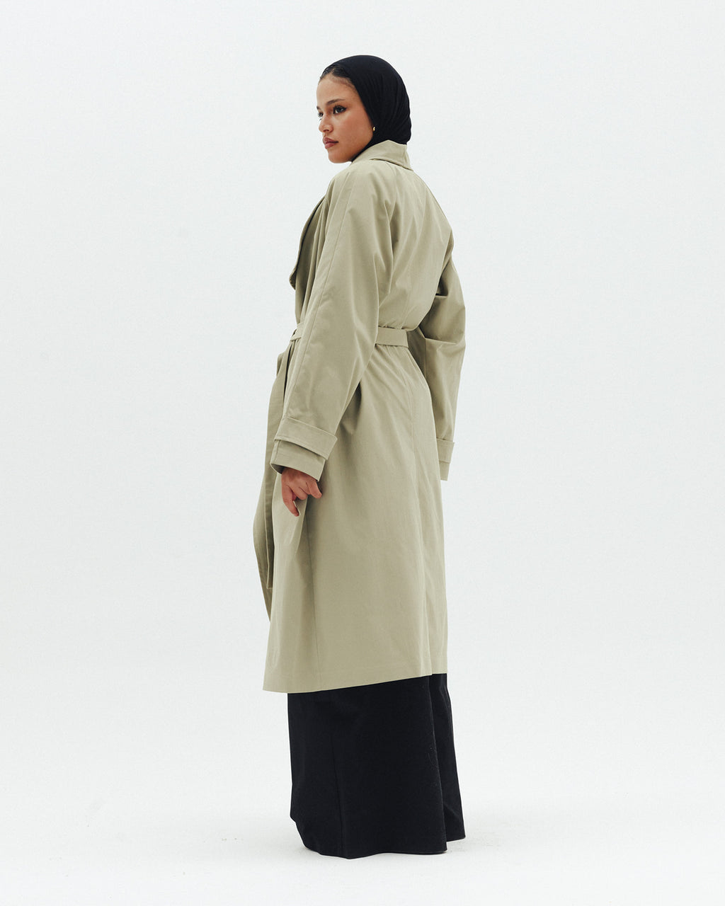 The Timeless Trench Coat in Light Olive