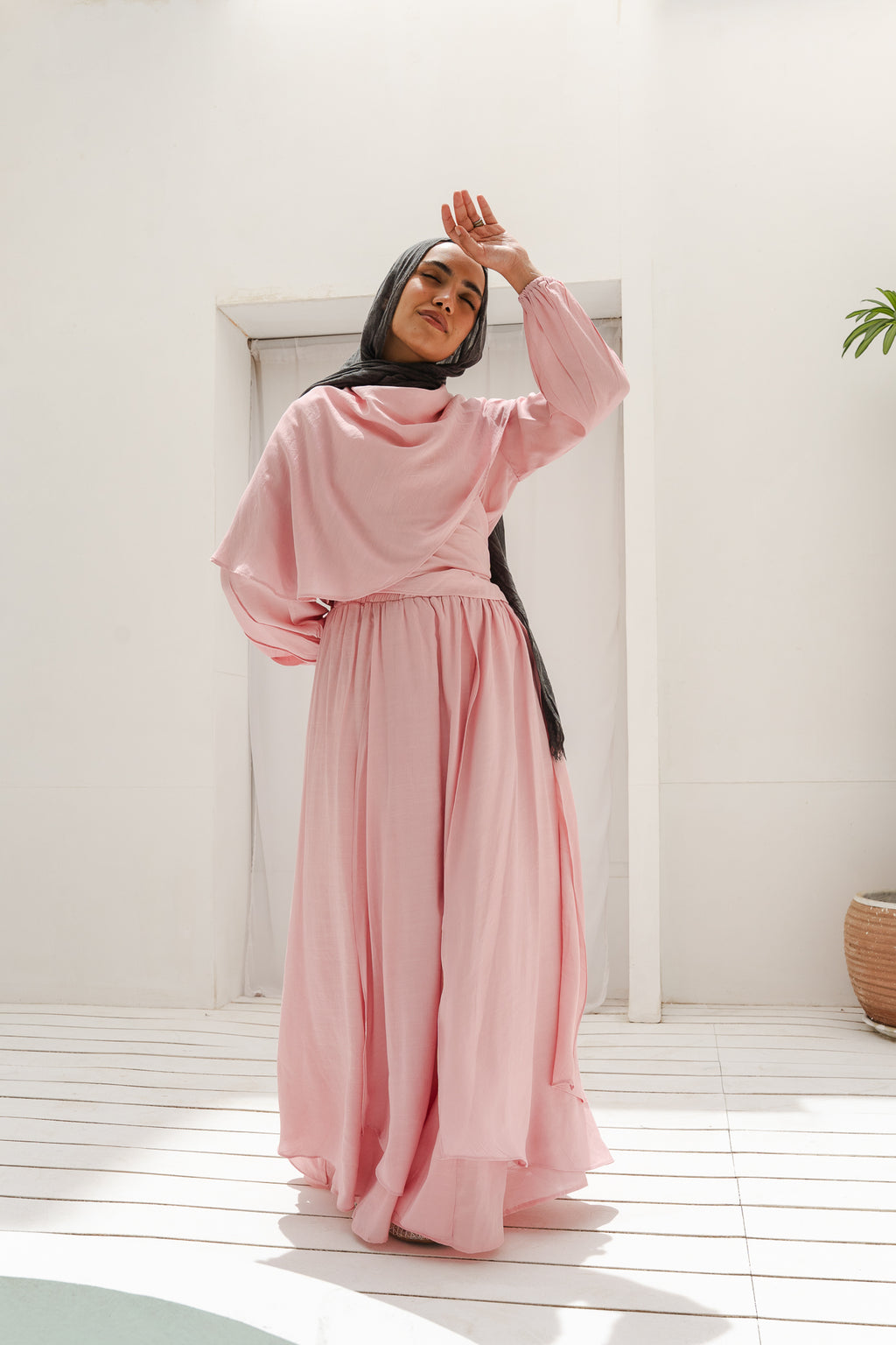 Salty Tie Top in Rose