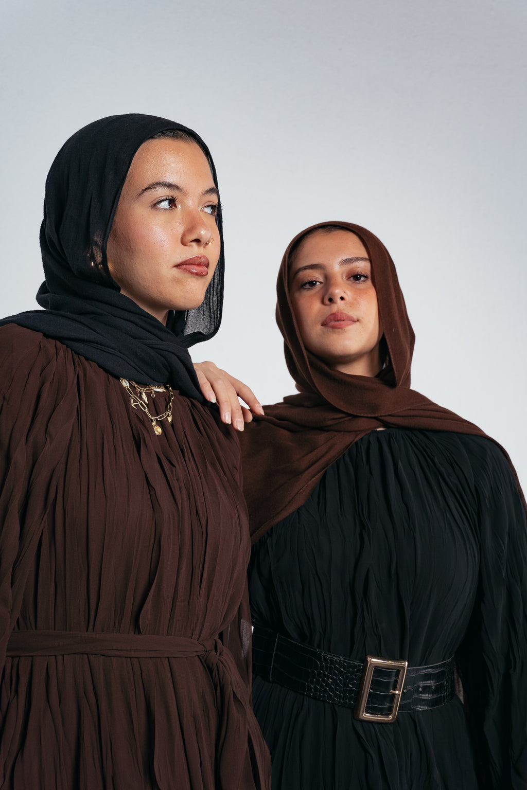 Nazly Crushed Dress in Black