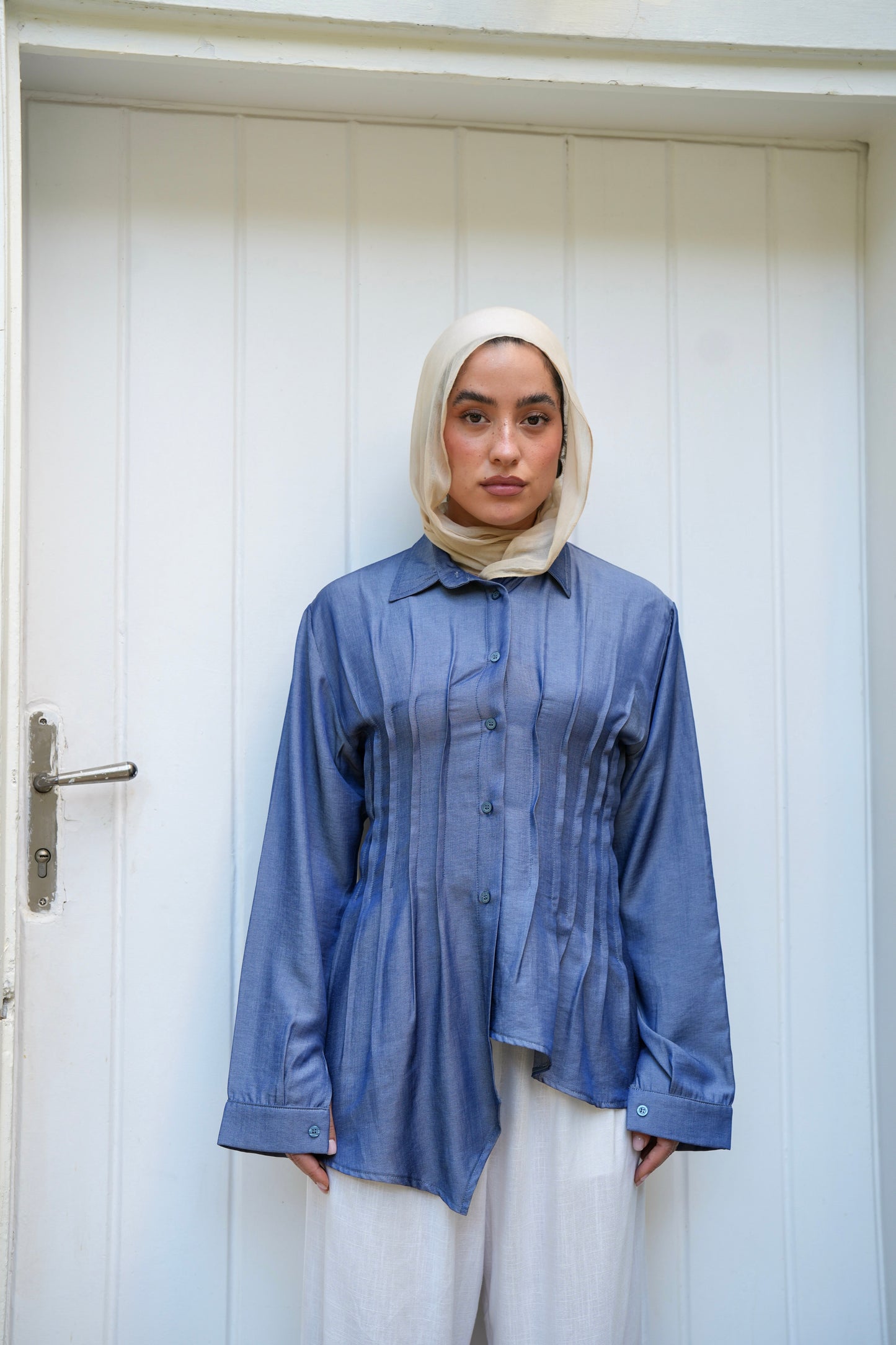 Dreamy Folds Shirt in Indigo