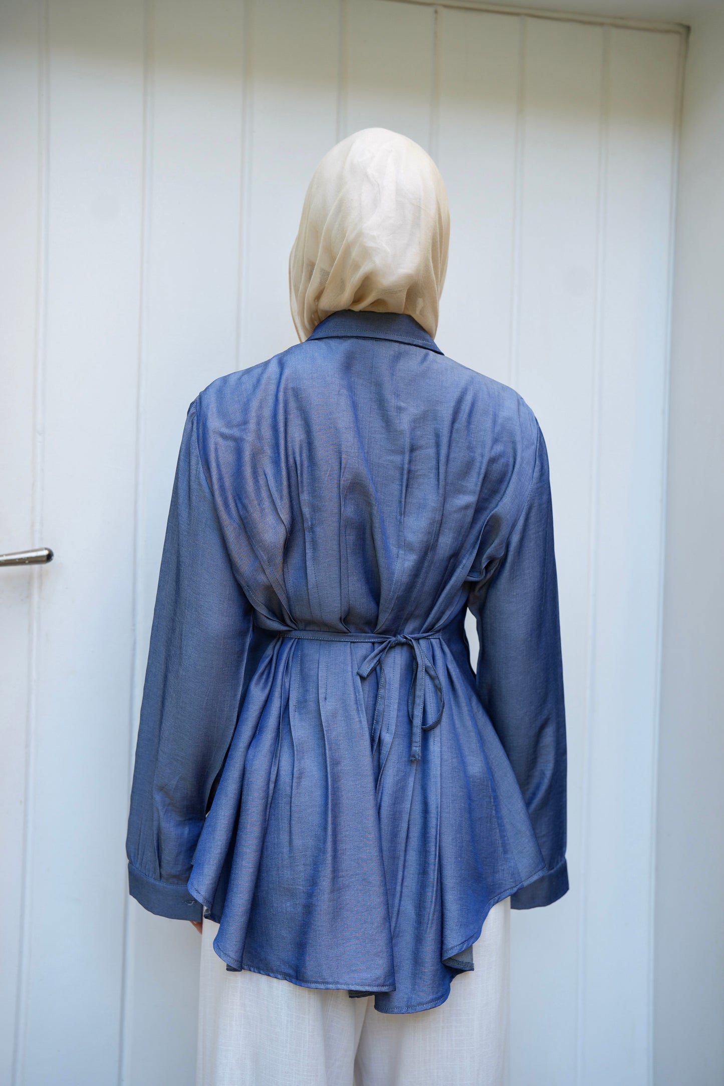 Dreamy Folds Shirt in Indigo