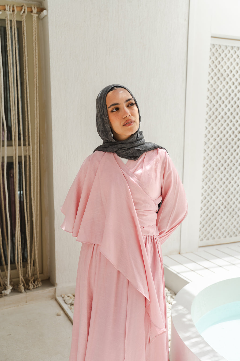 Salty Tie Top in Rose