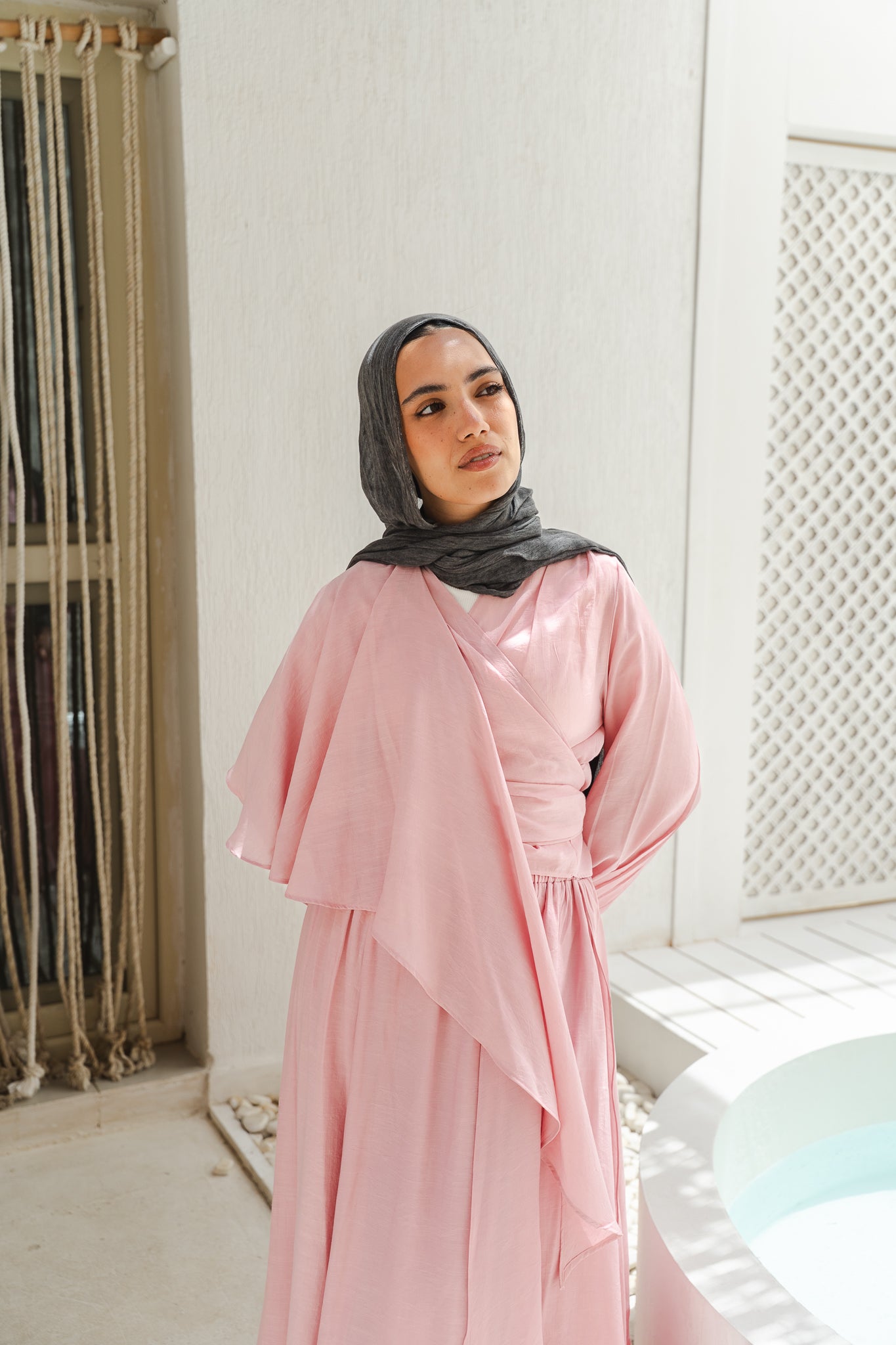 Salty Tie Top in Rose