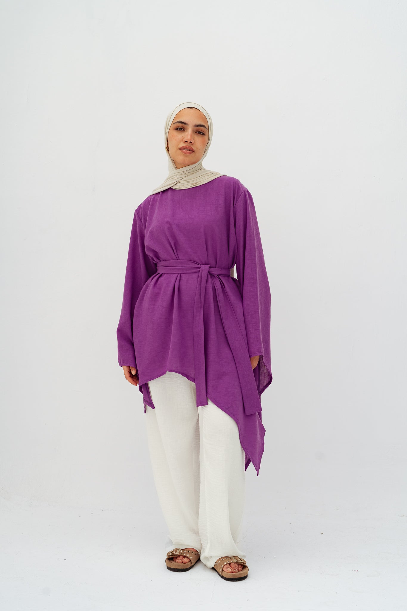 Ella asymmetric top in Purple