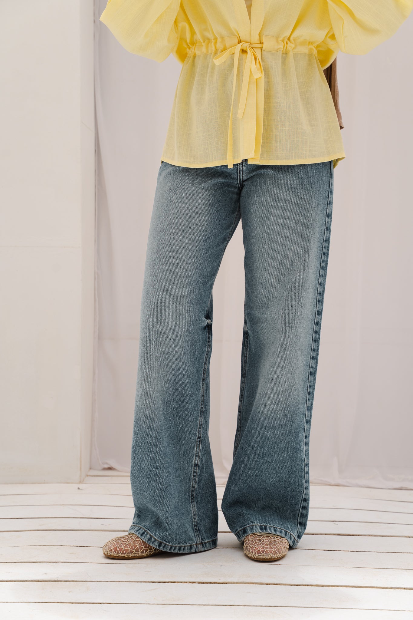 Daily Fit Denim Pants in Mid Blue