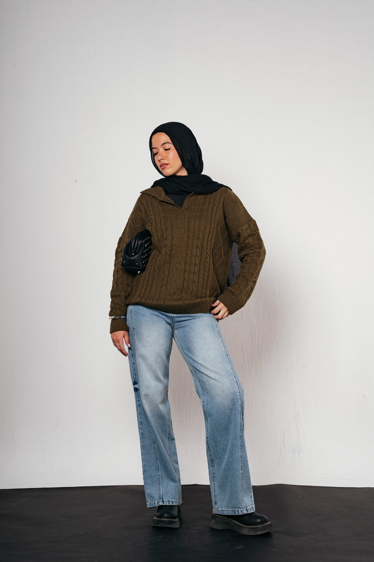 Knit Heaven Pullover in Olive